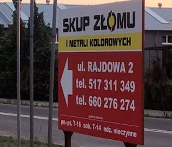 Skup złomu ul. Rajdowa 2 | skupzlomu.top